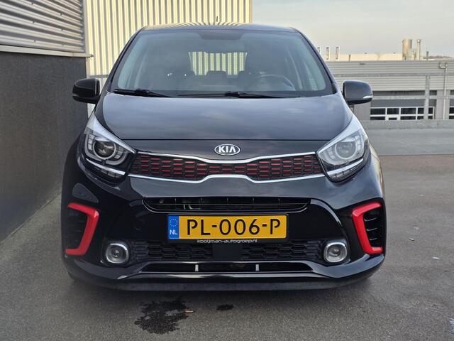 KIA PICANTO 1.2 CVVT GT-Line 4- Cilinder! Navigatie, Lederen bekleding, Stoel- & Stuurwiel verwarmd, Nieuw geleverd, NL-auto + historie, Smart Key, Privacy glass