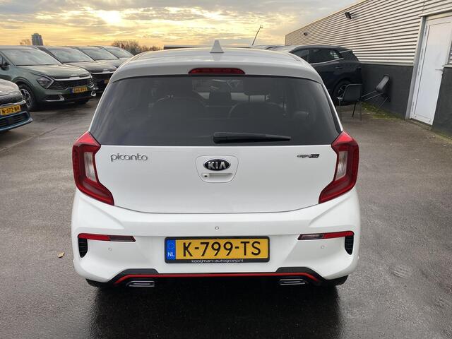 KIA PICANTO 1.0 DPi GT-Line Navigatie Apple Carplay/Android Auto, achteruitrij camera, cruise control, parkeersensoren, keyless entry- & start, boekjes compleet!