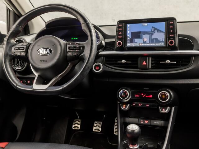 KIA PICANTO 1.2 CVVT GT-Line (APPLE CARPLAY, CLIMATE, LEDER, CAMERA, STUUR/STOELVERWARMING, SPORTSTOELEN, GETINT GLAS, KEYLESS, LM VELGEN, NIEUWE APK, NIEUWSTAAT)