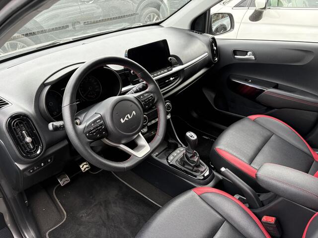 KIA PICANTO 1.0 T-GDi GT-Line 5p , Leder, Schuif-/Kanteldak, Stoel/Stuurverwarming, Camera, Navi, Clima, Cruise, LMV 16 Inch, PDC, LKA,