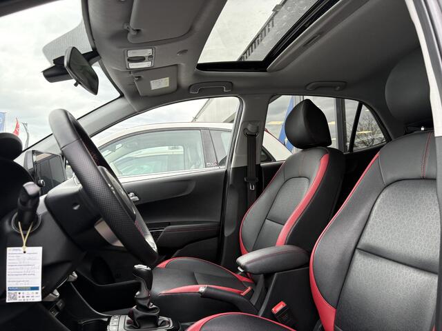 KIA PICANTO 1.0 T-GDi GT-Line 5p , Leder, Schuif-/Kanteldak, Stoel/Stuurverwarming, Camera, Navi, Clima, Cruise, LMV 16 Inch, PDC, LKA,