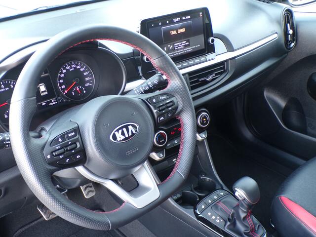 KIA PICANTO 1.0 DPi GT-Line Automaat / Carplay + Android Auto / Sensoren + Camera / Stoel + Stuurverwarming / Navigatie / 16'' LMV
