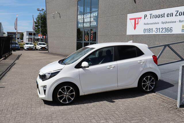 KIA PICANTO 1.0 CVVT Design Edition Achteruitrijcamera/Cruise control/Climate control/Lederen bekleding/Navigatie/Elektrisch inklapbare spiegels/Licht metalen velgen/Led dagrijverlichting