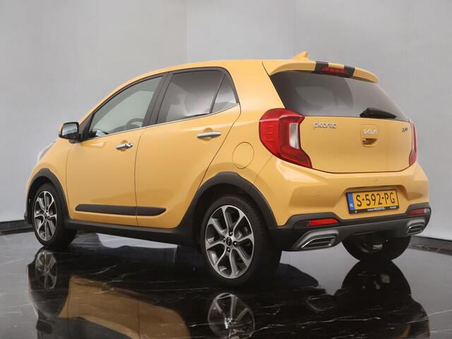KIA PICANTO 1.0 T-GDi 100PK X-Line - Striping - Navigatie - Camera - Lederen bekleding - 16 inch LM velgen - LED koplampen - Fabrieksgarantie tot 04-2030