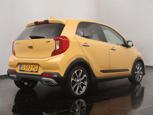KIA PICANTO 1.0 T-GDi 100PK X-Line - Striping - Navigatie - Camera - Lederen bekleding - 16 inch LM velgen - LED koplampen - Fabrieksgarantie tot 04-2030