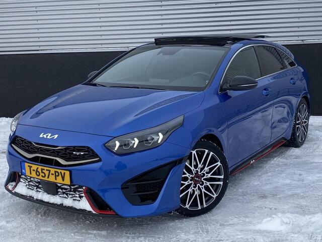 KIA PRO CEE D ProCeed 1.6 T-GDi GT Schuif-/kanteldak, Trekhaak, stoel- & stuurverwarming, navigatie, Apple CarPlay/Android Auto, keyless, seat memory, lage KM stand! Boekjes compleet