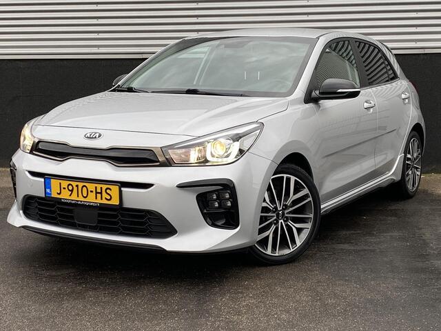 KIA RIO 1.0 TGDI GT-Line Nieuw geleverd, Dealeronderhouden, 1e eign. Stoel- & Stuurwiel verwarmd, LMV, Privacy glass, Smart Key, Achteruitrijcamera, Parkeersensoren achterzijde, BTW-auto
