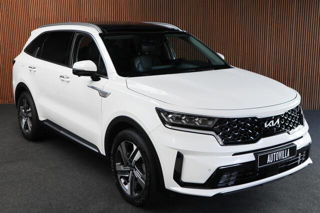 KIA SORENTO 1.6 T-GDI Plug-in Hybrid 4WD 7p. Pano Leer 360° Bose ACC Navi PDC Climate voor & achter Elektr. achterklep Afneembare trekhaak Metallic lak LM velgen Fabrieksgarantie tot 4-2029 BTW auto