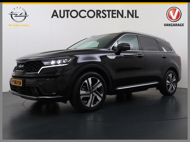 KIA SORENTO 1.6T-GDI 265PK 4WD Plugin Hybrid DynamicPlusLine 7-Persoons Panoramadak Leder Trekhaak Adap.Cruise Bose® Stoel+Stuur+Achterbankverwarming Navi Camera Ecc Apple Carplay Android Auto DAB Lmv Privacy Glas Led Elek.Stoelen Elek.Achterklep Fabrieksgarantie tot