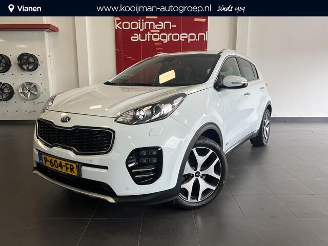 KIA SPORTAGE 1.6 T-GDI 4WD GT-Line AUTOMAAT| Stoel+ Stuurverwarming| Navigatie| Achteruitrijcamera | 19 Inch lm velgen| Smart key| Volledig lederen bekleding