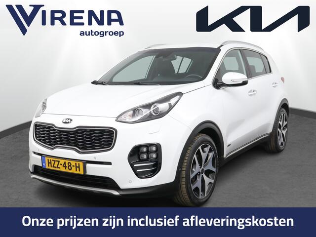KIA SPORTAGE 1.6 T-GDI 4WD GT-Line PlusLine Airco - Cruise Control - Climate Control - Dodehoek Detectie - Lederen Bekleding - Navigatie - Stoel/Stuur Verwarming - 12 Maanden BOVAG Garantie