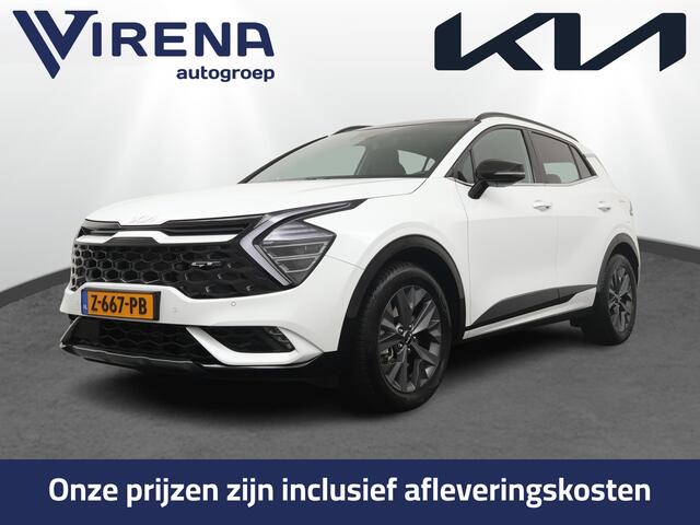 KIA SPORTAGE 1.6 T-GDi Hybrid GT-Line Apple Carlpay/Android Auto - Cruise Control Adapatief - Dodehoekdetectie - Panorama Dak - Navigatie - Stoel/Stuurverwarming - Trekhaak - Fabrieksgarantie tot 05-2031
