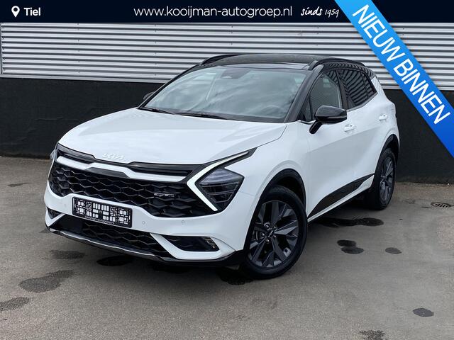 KIA SPORTAGE 1.6 T-GDi Hybrid GT-Line Schuif-/kantel dak, Stoel- & stuurwielverwarming, Dodehoekdetectie, Parkeersensoren voor + achter, Leder/alcantara, LED