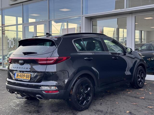 KIA SPORTAGE 1.6 T-GDI Black Edition Schuif-/kanteldak | Trekhaak | zwart lederen bekleding | Stoelverwarmimg voor | Navigatie | Achteruitrijcamera | Cruise control |