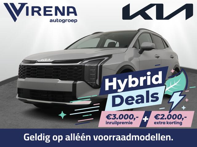 KIA SPORTAGE 1.6 T-GDi Hybrid DynamicPlusLine - ¤5000 Voorraad voordeel!- Schuif-/Kanteldak - Stoel-/Stuurverwarming - Climate Control - Elektrische achterklep - Fabrieksgarantie t/m 2033