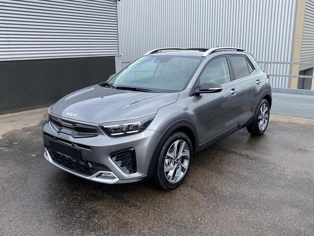 KIA Stonic 1.0 T-GDi MHEV GT-PlusLine REGISTRATIEVOORDEEL, NIEUW! Schuifdak, Navigatie, achteruitrij camera, parkeersensoren, dakrails, stoelverwarming, verwarmd stuur, cruise control!