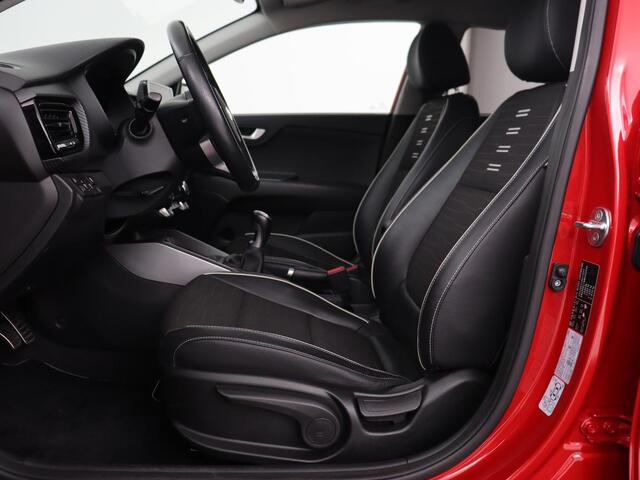 KIA Stonic 1.0 T-GDi MHEV GT-Line | 38.500km NAP | Stoelverwarming | Camera | Carplay | Adaptive cruise | Half leder | Stuurverwarming | Navigatie | Full LED | Keyless | Parkeerhulp | Climate control