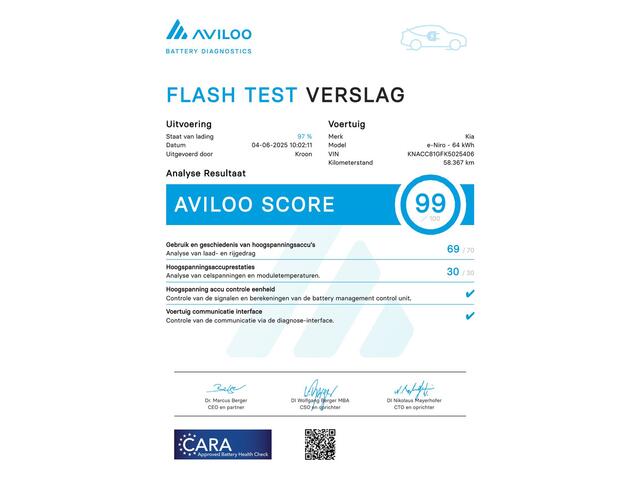 KIA e-Niro ExecutiveLine 64 kWh SOH 100% Leer