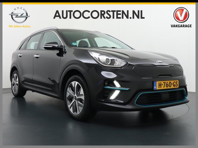 KIA e-Niro 64kWh AUT 204pk Navi Auto-Pilot Adaptive-Cruise+stop&go Apple Carplay Android Auto Pdc Led Ecc Keyless 1/2 Leder DynamicLine AEB Braking Lmv 17" Lane Assist Dwarsverkeerwaarsching 100% Dealeronderhouden Origineel Nederlandse auto