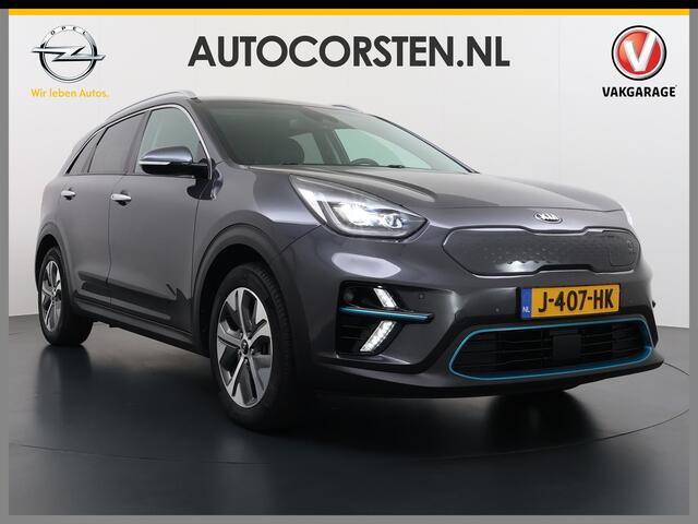 KIA e-Niro 64kWh Leer+Elek.Stoel+Memory+Gekoeld Warmtepomp ExecutiveLine JBL®-Hifi Adap.Cruise Camera Navi Ecc Pdc Stoelverwarming-Koeling SOH 100% Stuurverwarming Keyless Blind Spot Lane Assist Led Lmv 17" 1e Eigenaar Origineel Nederlandse Auto ¤ 48.000,- nieuw