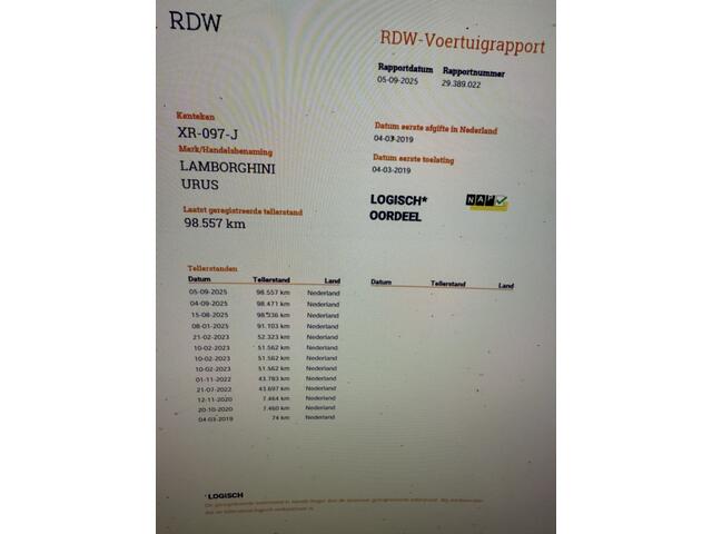 Lamborghini Urus 4.0 V8 / Org NL / Dealer / B&O 3D / Massage / Pano