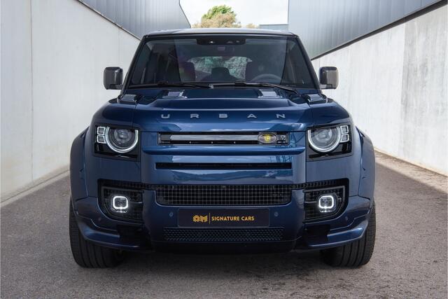Land Rover DEFENDER 110 2.0 P300e 110 X-Dynamic HSE Urban Wide Track Ferrari Blue Swaters Paint & Full Custom Interior | Stoelverwarming | Stoelverkoeling | Stuurverwarming | Pano | HUD