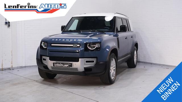 Land Rover DEFENDER Landrover 3.0 D250 110 Grijs Kenteken 3-Zits Leder Zwart 360 Camera, Navi, Apple Carplay, LED Koplampen