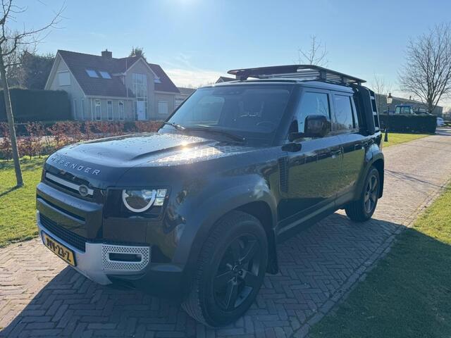 Land Rover DEFENDER P400e 404pk AWD Aut 2021 Santorini Black Luchtvering dealeronderhouden