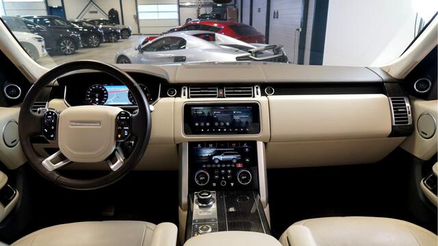 Land Rover RANGE ROVER 3.0 TDV6 Autobiography PANORAMADAK + ADAPT.CRUISE + SOFTCLOSE + MERIDIAN AUDIO + MASSAGESTOELEN + LEER + LUCHTVERING + 360 CAMERA + STOELVERWARMING&-KOELING + EL. ACHTERZETELS + NAPPALEER + MATRIX LED + PARKSENSOREN + 22" LM-VELGEN!!