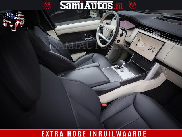 Land Rover RANGE ROVER P550e | NIGHT | GARANTIE TOT 14-03-2029 | HEAD-UP | ACHTERAS BESTURING | SOFT CLOSE | PHEV | 23 INCH VELGEN | PANORAMADAK | STUURVERWARMING | STOEL KOELING | Fabrieksgarantie tot 14-03-2029 - Geniet van gemoedsrust met uitgebreide dekking tot deze datum. 