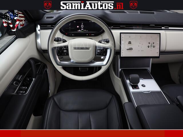 Land Rover RANGE ROVER P550e 551 PK GARANTIE TOT 14-03-2029 | ACHTERAS BESTURING | SOFT CLOSE | HEAD-UP | PHEV | 23 INCH VELGEN | PANORAMADAK | STUURVERWARMING | STOEL KOELING | Fabrieksgarantie tot 14-03-2029 - Geniet van gemoedsrust met uitgebreide dekking tot deze datum. GZK
