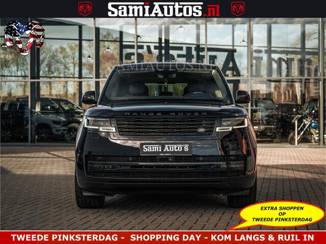 Land Rover RANGE ROVER P550e 551 PK GARANTIE TOT 14-03-2029 | ACHTERAS BESTURING | SOFT CLOSE | HEAD-UP | FACELIFT MODEL | 23 INCH VELGEN | PANORAMADAK | STUURVERWARMING | STOEL KOELING | Incl btw | Fabrieksgarantie tot 14-03-2029 - Geniet van gemoedsrust met uitgebreide dekkin