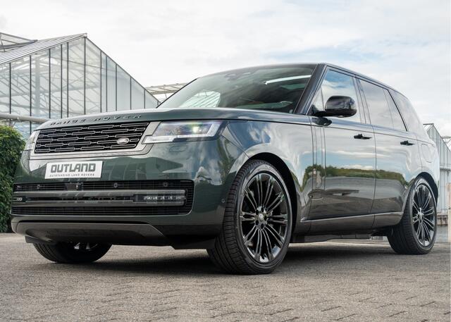 Land Rover RANGE ROVER P550e Autobiography | VERWACHT | Belgravia Green Metallic | Cognac leder | Shadow Pack | 23" inch |