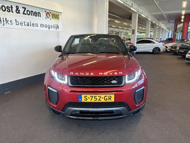 Land Rover RANGE ROVER EVOQUE Convertible 2.0 Si4 HSE Dynamic | Dealer onderhouden | Lederen bekleding+memory | Meridian audio | Dodehoeksdetectie | Achteruitrijcamera | Stoelverwarming | Cruise control | Climate control | 19'' INCH