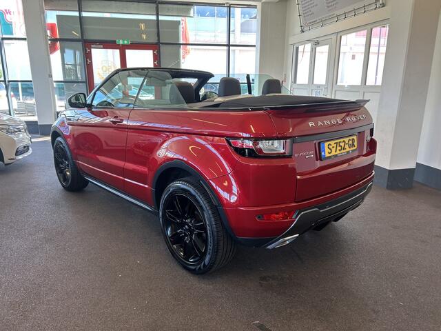 Land Rover RANGE ROVER EVOQUE Convertible 2.0 Si4 HSE Dynamic | Dealer onderhouden | Lederen bekleding+memory | Meridian audio | Dodehoeksdetectie | Achteruitrijcamera | Stoelverwarming | Cruise control | Climate control | 19'' INCH
