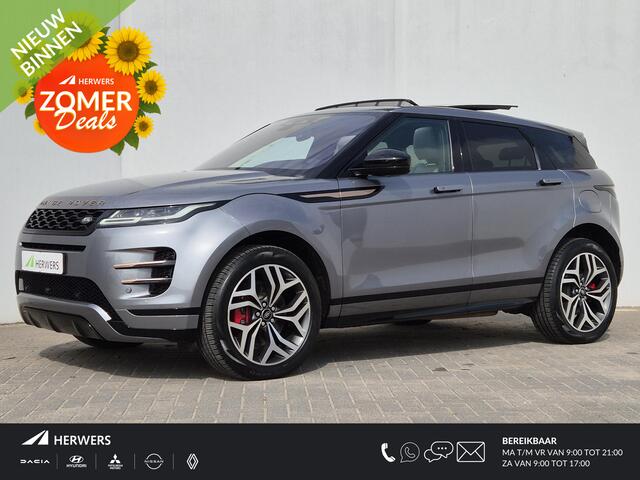 Land Rover RANGE ROVER EVOQUE 1.5 P300e AWD Autobiography PHEV Automaat / Glazen schuif- en kanteldak / Adaptief CC / Stoelventilatie voor / Meridian Audio Systeem / Stuur-, Stoel en Achterbankverwarming / Elektrische achterklep / Achteruitrijcamera /