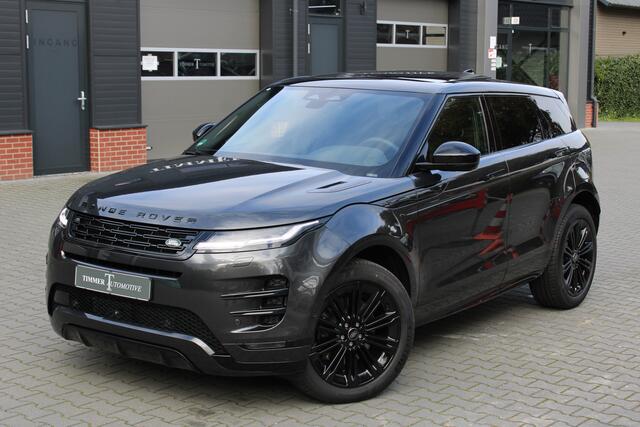 Land Rover RANGE ROVER EVOQUE 1.5 P270e PHEV AWD Dynamic SE 5 jaar fabrieksgarantie vanaf 2 sept/2025 tot 150.000 km Black Pack - Panoramadak - 20 inch Speciale kleur: Carpation Grey