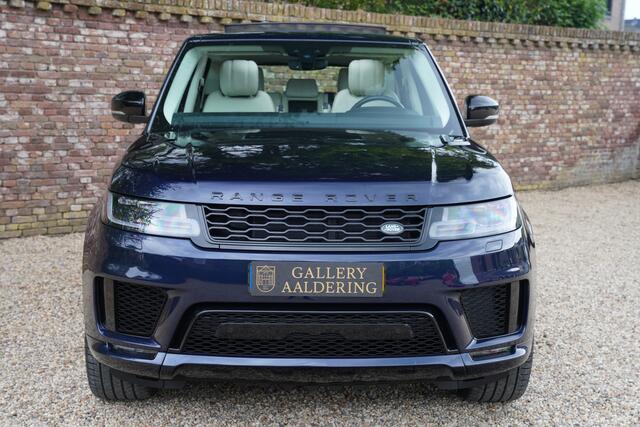 Land Rover RANGE ROVER SPORT HSE 3.0 SDV6 "BTW/VAT" Finished in Portofino Blue with the Black Exterior Pack, Luxury HSE version: including a Sliding Panoramic Roof and piano lacquer black veneer, Distinctive colour scheme with a contrasting Ivory leather interior, Much sought after 
