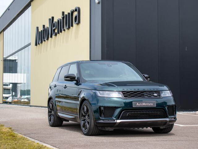 Land Rover RANGE ROVER SPORT P400e HSE Dynamic Black Pack | Meridian | Schuif- /kantel Pano | Head-Up | British Racing Green Metallic | UNIEK!