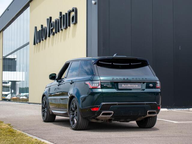 Land Rover RANGE ROVER SPORT P400e HSE Dynamic Black Pack | Meridian | Schuif- /kantel Pano | Head-Up | British Racing Green Metallic | UNIEK!