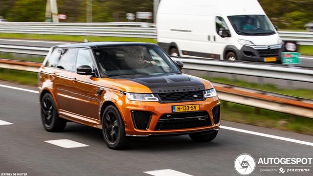 Land Rover RANGE ROVER SPORT 5.0 V8 576PK SC SVR SVO / Quicksilver RVS / Alcantara / carbon