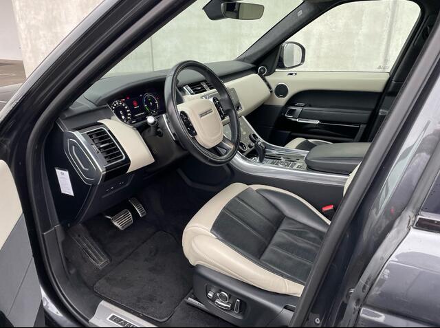 Land Rover RANGE ROVER SPORT 2.0 P400e Autobiography Dynamic / Panoramadak / 360Camera / Luxe Leder / 21'' / Luchtvering / Laser LED / Keyless / Meridian / Stoelmassage / Stuur+Stoelverwarming / Stoelventilatie / Dodehoek / DAB / Cruise Control / Alcan