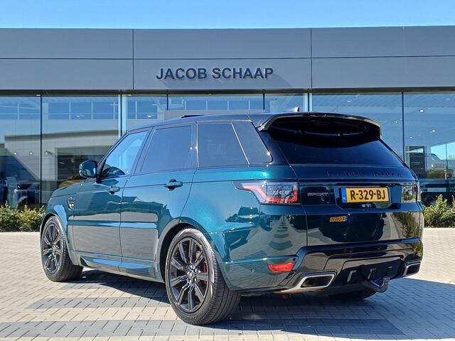 Land Rover RANGE ROVER SPORT P400e 404pk AWD HSE Dynamic | NL Auto | British Racing Green | Ivory leder | Adaptive Cruise | Panoramadak |