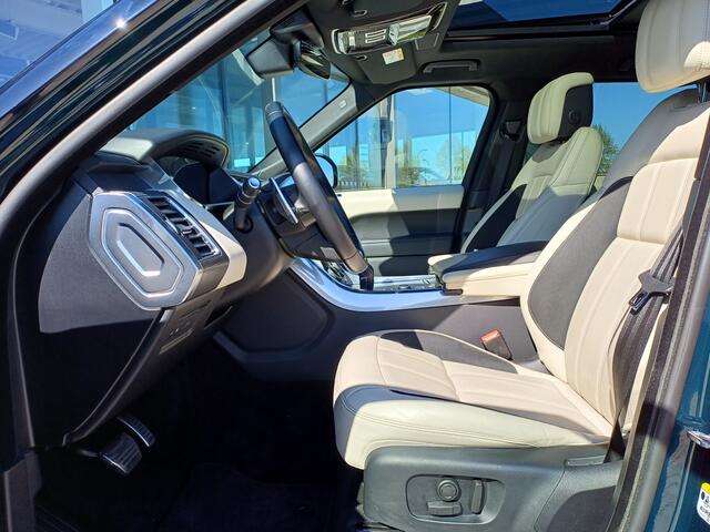 Land Rover RANGE ROVER SPORT P400e 404pk AWD HSE Dynamic | NL Auto | British Racing Green | Ivory leder | Adaptive Cruise | Panoramadak |
