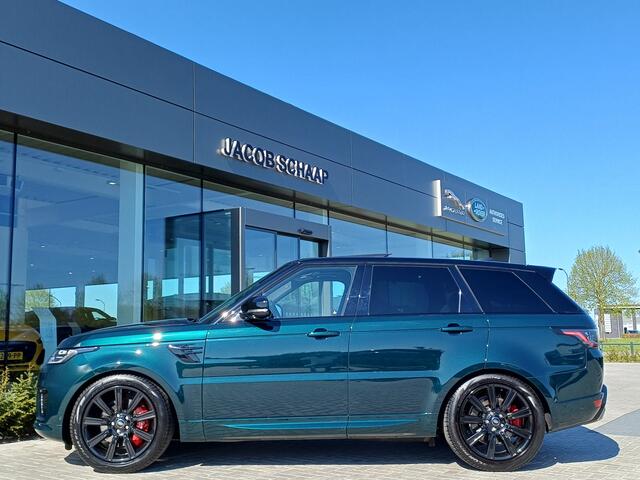 Land Rover RANGE ROVER SPORT P400e 404pk AWD HSE Dynamic | NL Auto | British Racing Green | Ivory leder | Adaptive Cruise | Panoramadak |