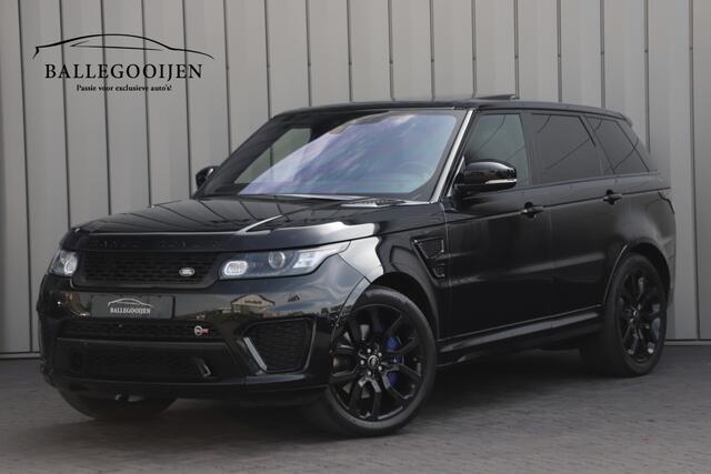 Land Rover RANGE ROVER SPORT 5.0 V8 Supercharged SVR | 550PK | Luchtvering | Keyless-go | Schaalstoelen | Carbon | Meridian 3D | Memory | 2017.