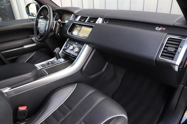 Land Rover RANGE ROVER SPORT 5.0 V8 Supercharged SVR | 550PK | Luchtvering | Keyless-go | Schaalstoelen | Carbon | Meridian 3D | Memory | 2017.
