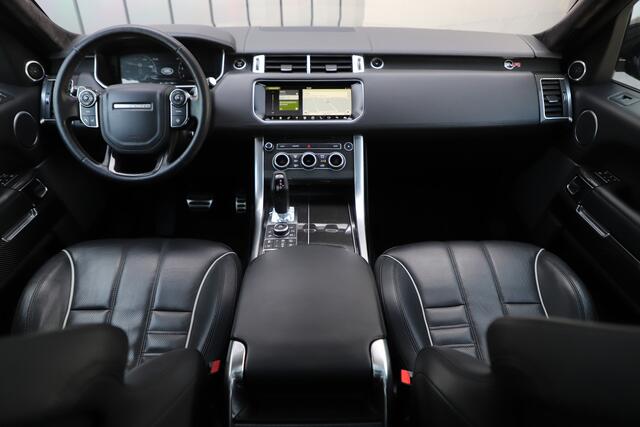Land Rover RANGE ROVER SPORT 5.0 V8 Supercharged SVR | 550PK | Luchtvering | Keyless-go | Schaalstoelen | Carbon | Meridian 3D | Memory | 2017.