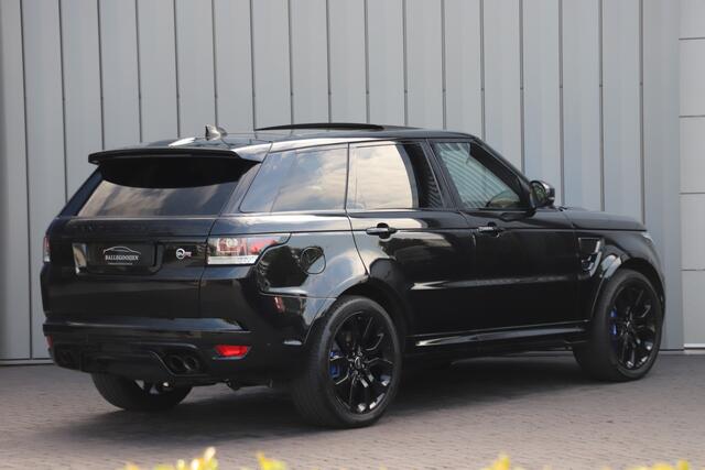Land Rover RANGE ROVER SPORT 5.0 V8 Supercharged SVR | 550PK | Luchtvering | Keyless-go | Schaalstoelen | Carbon | Meridian 3D | Memory | 2017.