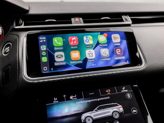 Land Rover Velar Range Rover 2.0 P250 Turbo AWD R-Dynamic 251Pk Automaat (APPLE CARPLAY, GROOT NAVI, MEMORY SEATS, LEDER, CAMERA, ZWART HEMEL, ELEK ACHTERKLEP, GETINT GLAS, NIEUWSTAAT)